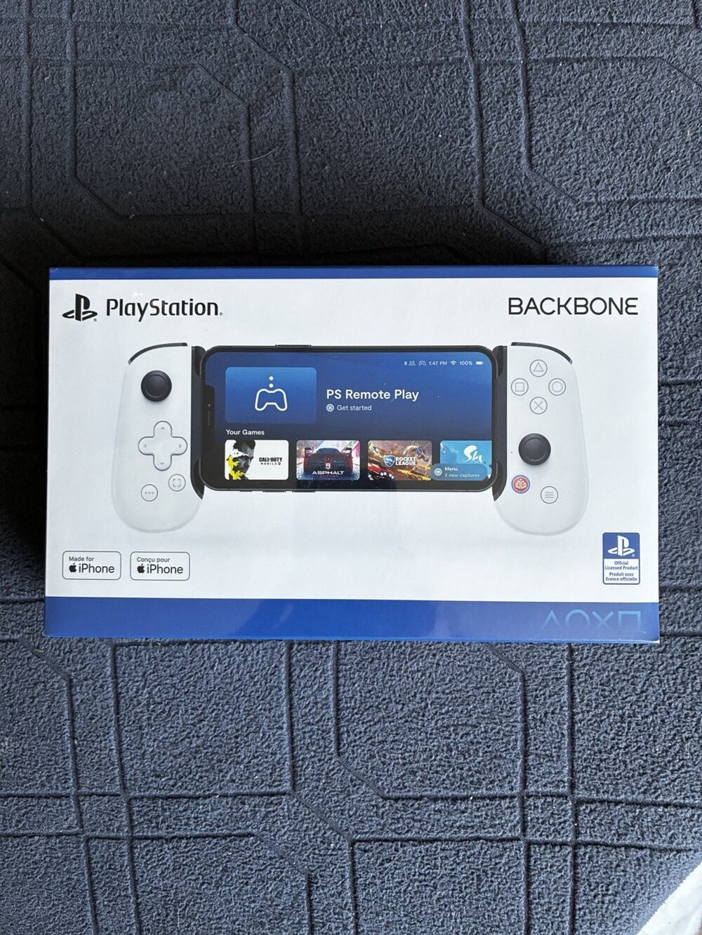 Playstation Backbone One Gen 1 Lightening iPhone Case - White